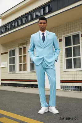Stacy Adams Men's Hybrid Suit - Solid Texture, 3 Piece