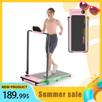 Ancheer armrest 2-in-1 treadmill, with LED display and remote control, for home office walking, 5 color options
