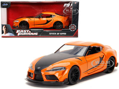 Toyota GR Supra Orange with Black Stripes \