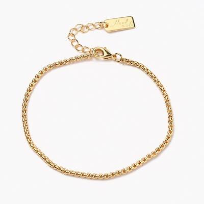 Brass Box Chain Bracelets