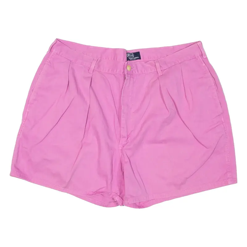 POLO RALPH LAUREN Womens Chino Shorts Pink XL W36