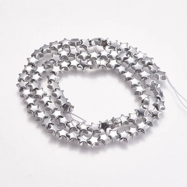 Electroplate Non-magnetic Synthetic Hematite Beads Strands