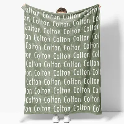 Personalized Blanket Name Funny Letter For Boys Gift - Aperturee