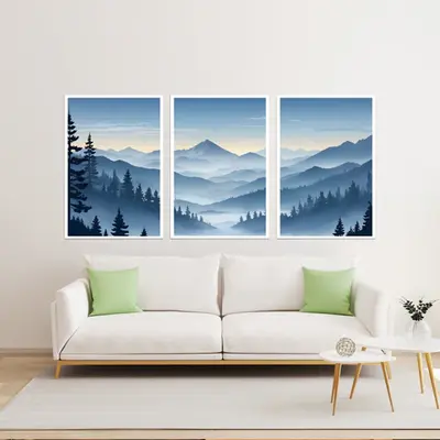 Morning Mists Over Mountains