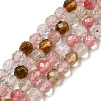 Tigerskin Glass Beads Strands