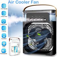 3 In 1 Fan Air Conditioner Household Small Air Cooler LED Night Light Portable Humidifier Air Adjustment Fan Office Home desk...
