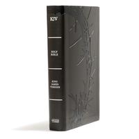 KJV Large Print Personal Size Reference Bible, Charcoal Leather touch, Red Letter, Pure Cambridge Text, Cross-References, Ful...