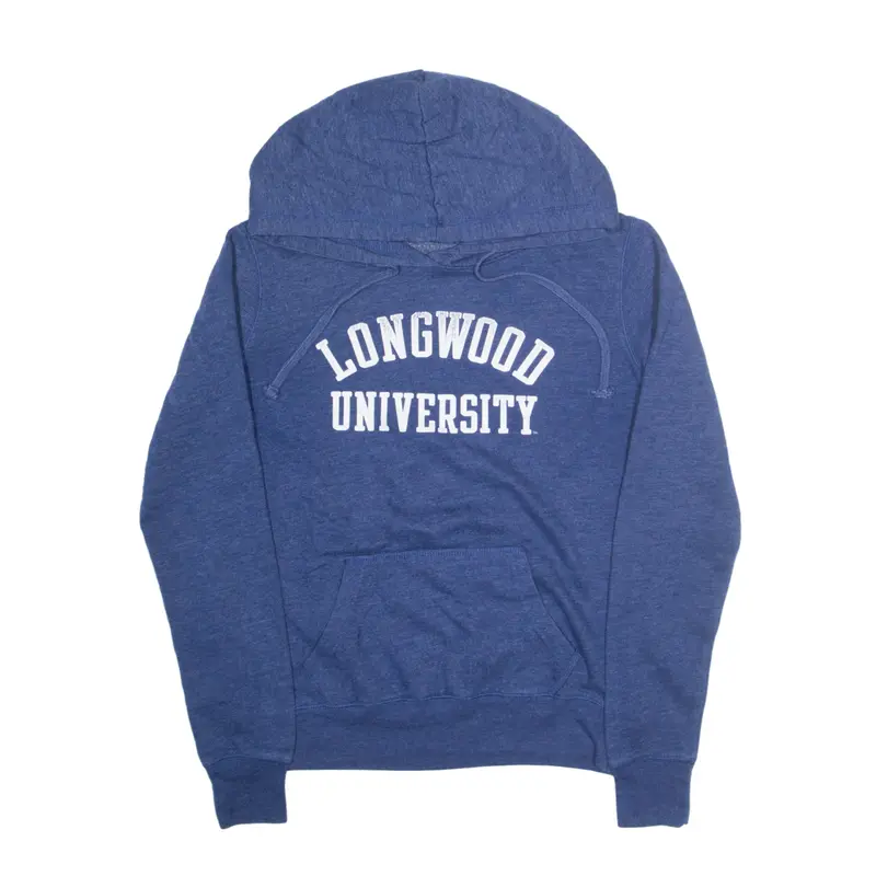RED SHIRT Longwood University USA Hoodie Blue Pullover Womens L