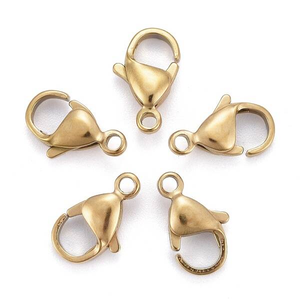 Ion Plating(IP) 304 Stainless Steel Lobster Claw Clasps