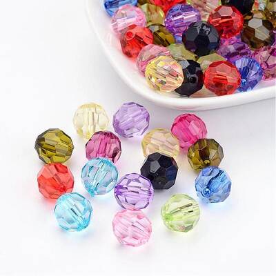 Transparent Acrylic Beads