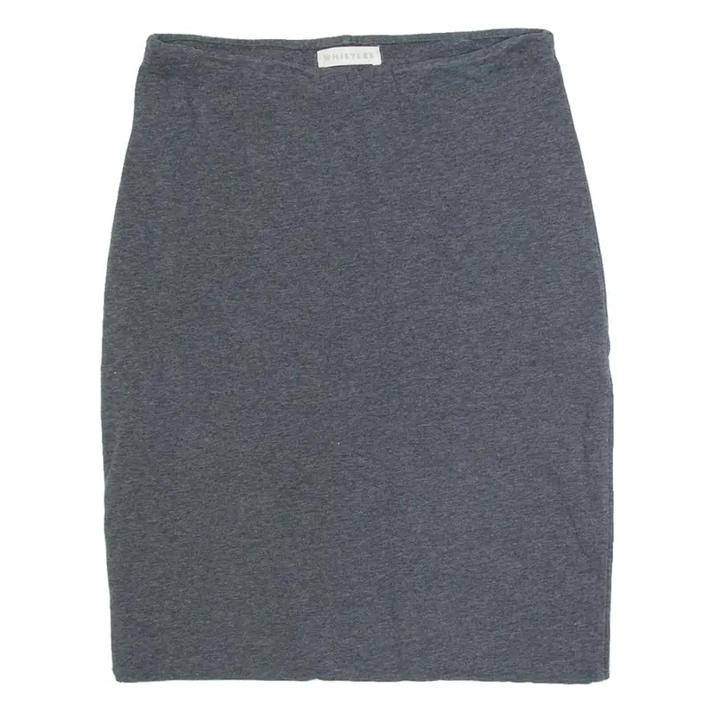 WHISTLES Bodycon Womens Straight Skirt Grey Short XS