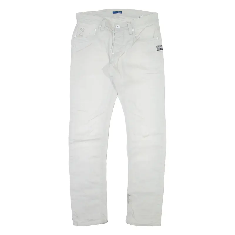 G-STAR Mens Trousers Beige Slim Straight W32 L32