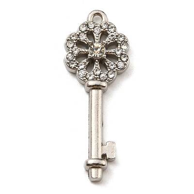304 Stainless Steel with Rhinestone Pendants