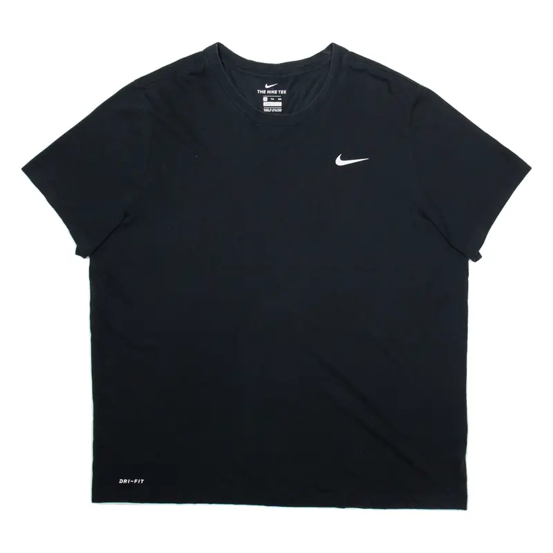 NIKE Dry Fit Mens T-Shirt Black 2XL