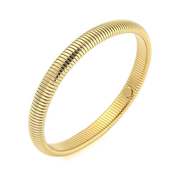 Ion Plating(IP) 304 Stainless Steel Spring Bangles for Women Men