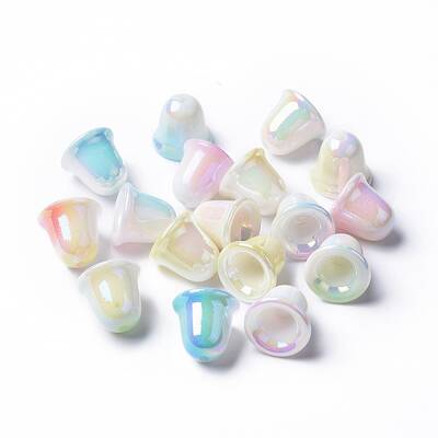 Two Tone Opaque Acrylic Beads