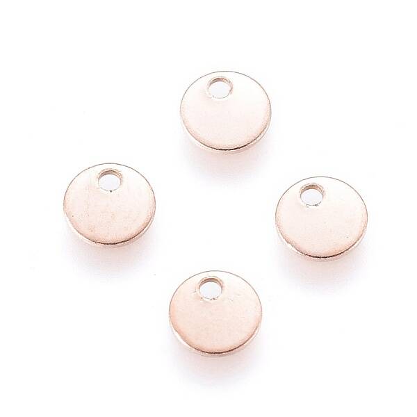 Ion Plating(IP) 304 Stainless Steel Stamping Blank Tag Charms