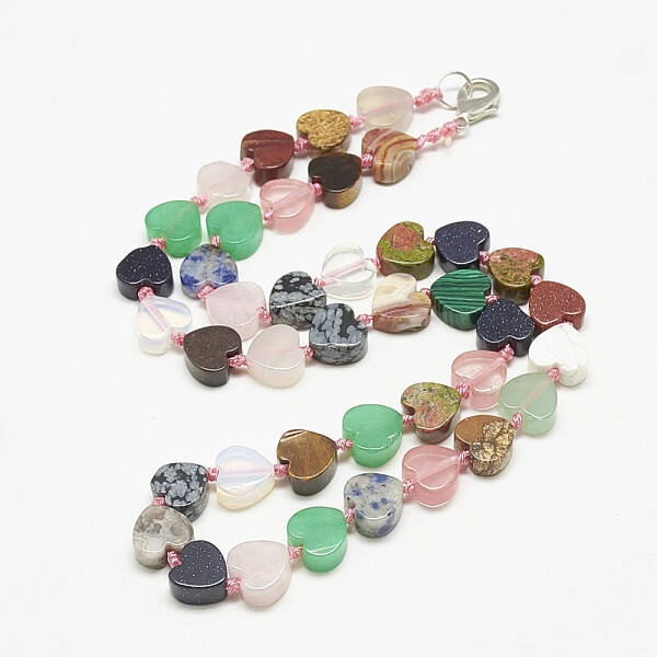 Natural/Synthetic Gemstone Beaded Necklaces