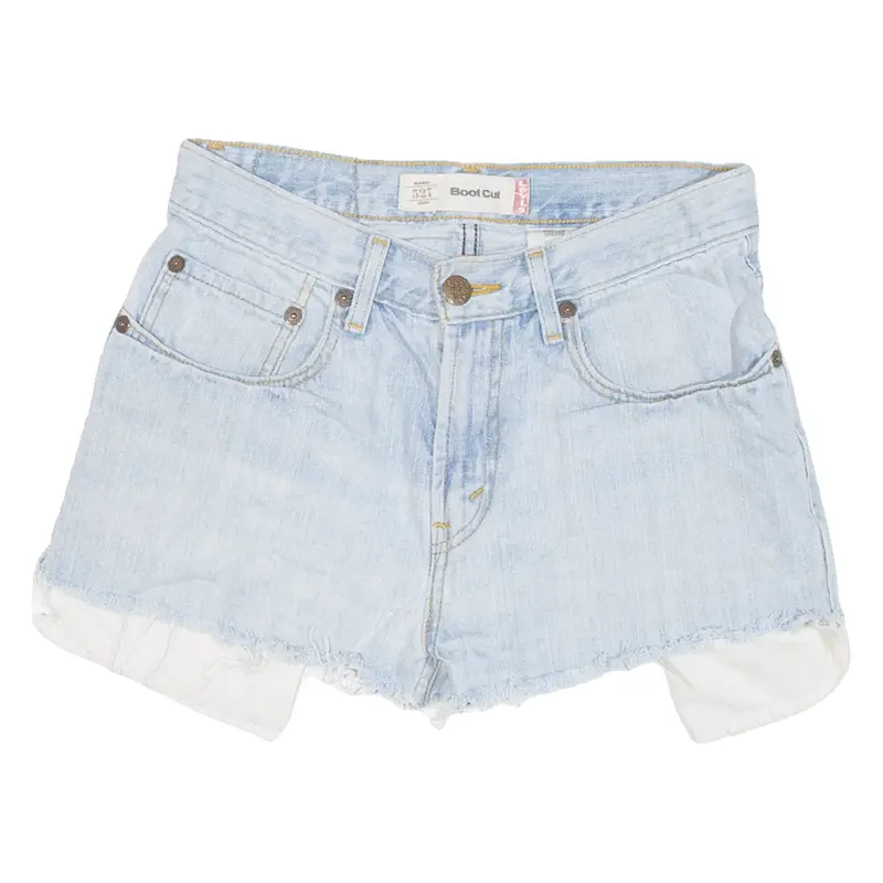 LEVI'S 527 Girls Denim Shorts Blue 16Y W28