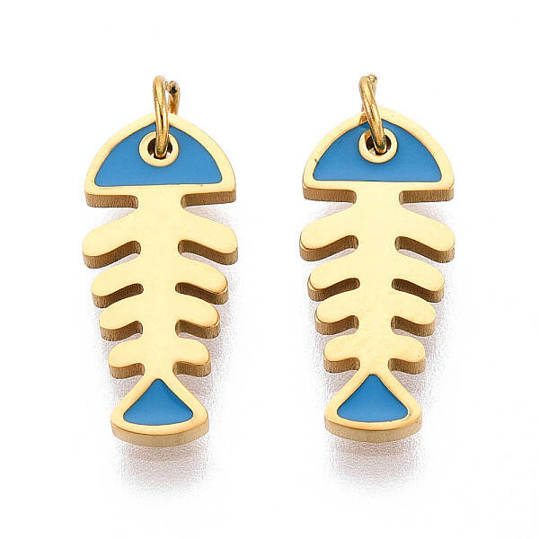 304 Stainless Steel Enamel Pendants