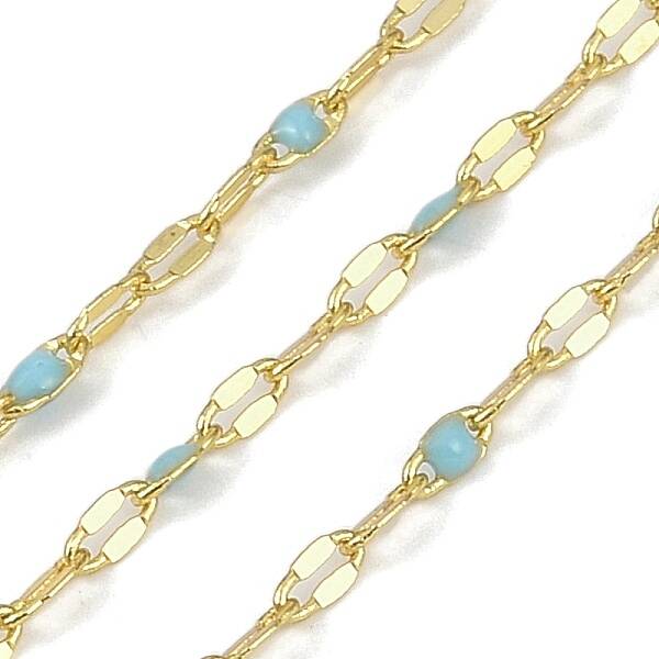 Rack Plating Brass Dapped Chains