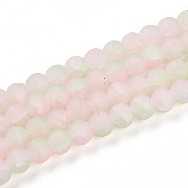 Crackle Glass Beads Strands