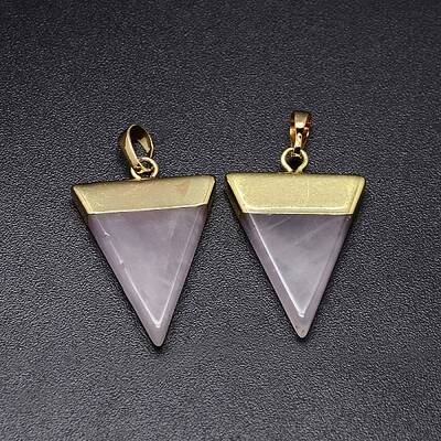 Natural Rose Quartz Pendants