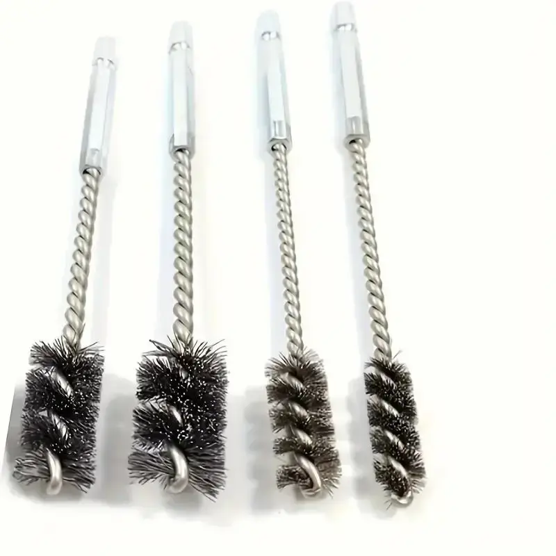 Stainless Steel Wire Brush Set, 4 Counts/set Multipurpose Cleaning & Polishing Tool, Rust Removal Brush, Drill Brush Set for ...