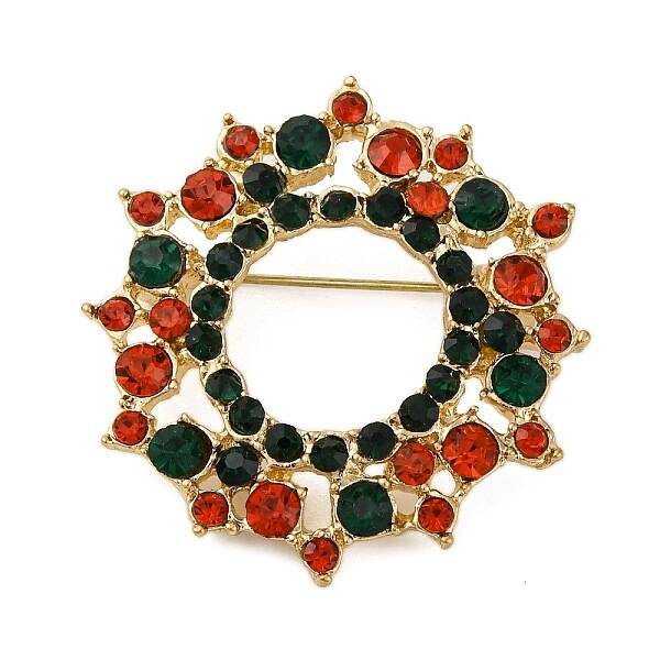 Rhinestone Alloy Brooches