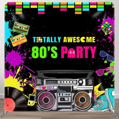 Aperturee Graffiti And Radio Fabric Backdrop Cover for Birthday - Aperturee