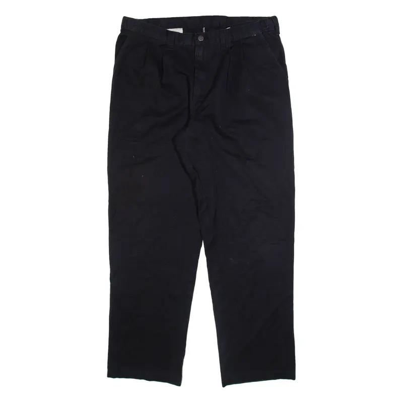 DICKIES Womens Trousers Black Regular Tapered W38 L32