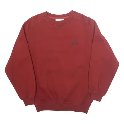 ADIDAS Boys Sweatshirt Maroon 11-12Y