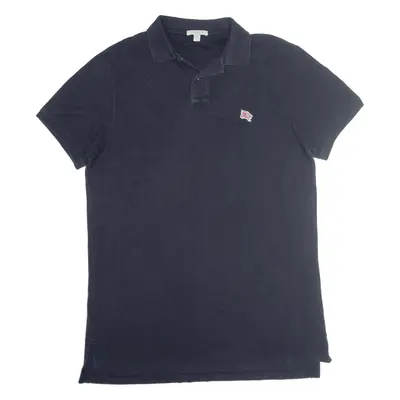 BURBERRY BRIT Polo Shirt Blue Short Sleeve Mens XL