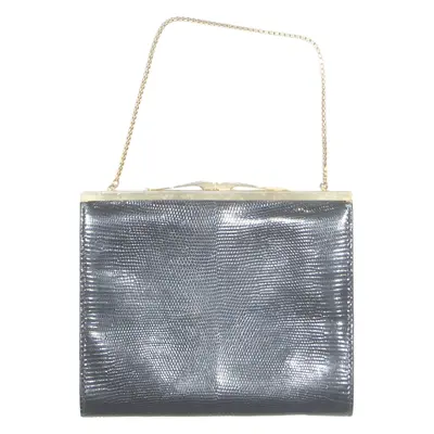 Womens Clutch Bag Black Leather Animal Print