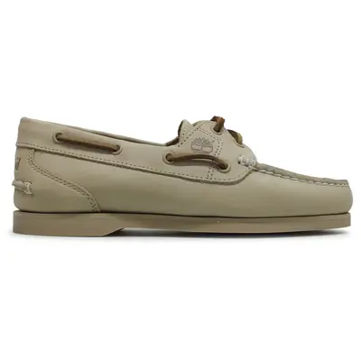 Timberland Classic Boat Nubuck Leather Women's Comfort Shoes - Light Beige - Size:US 8 Women