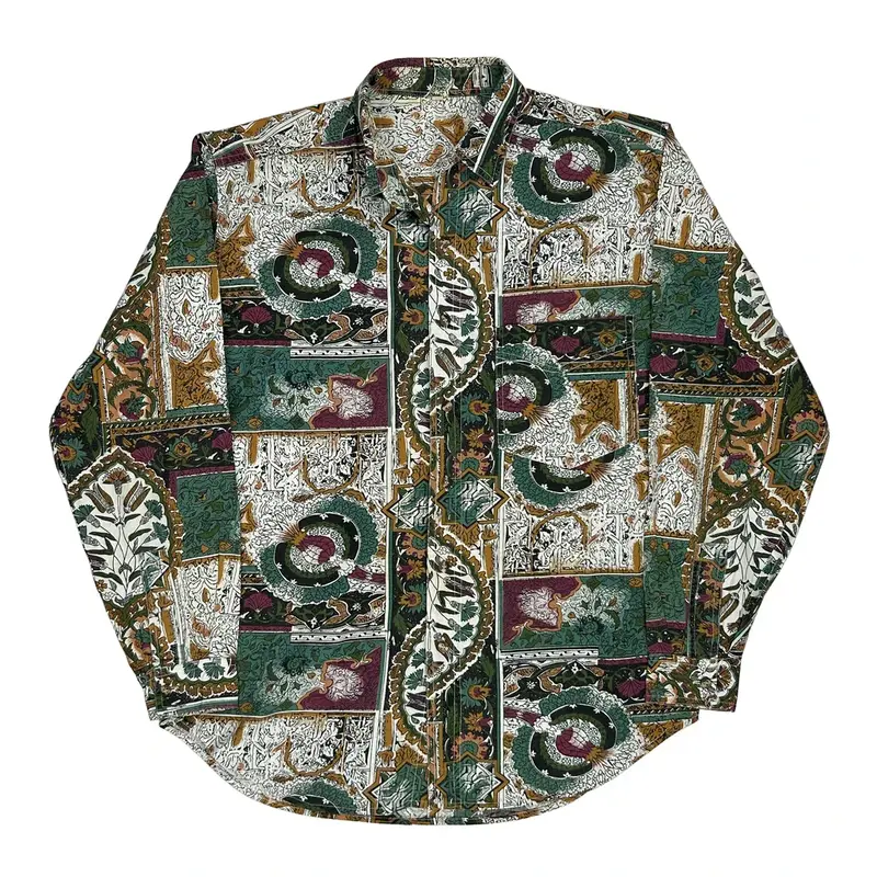Unbranded Patterned Shirt - Small Multicoloured Cotton