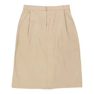 Emporio Armani Mini Skirt - 28W UK 8 Cream Cotton | Size: UK 8