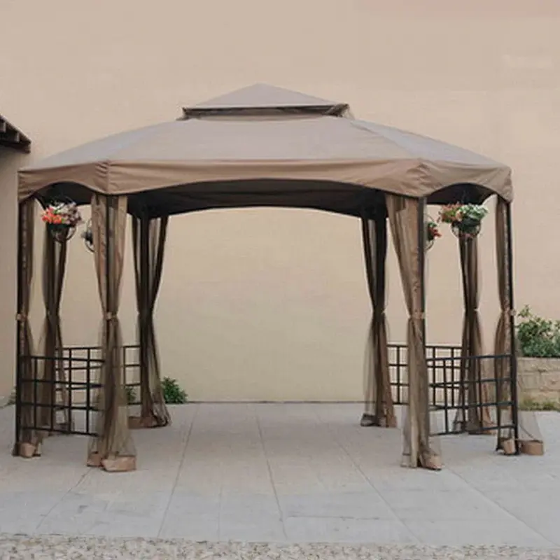 SUNJOY Khaki Replacement Canopy For Sienna Gazebo (10X12 Ft) L-GZ240PST-A Sold At BigLots