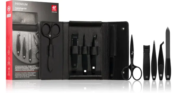 Zwilling Premium Black 5 Piece Men's Manicure Set