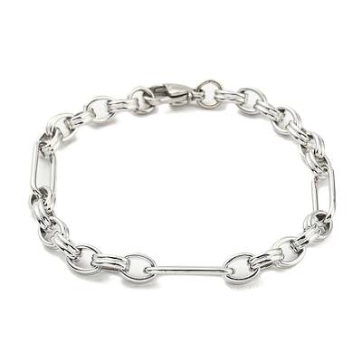 Non-Tarnish 304 Stainless Steel Figaro Chain Bracelet