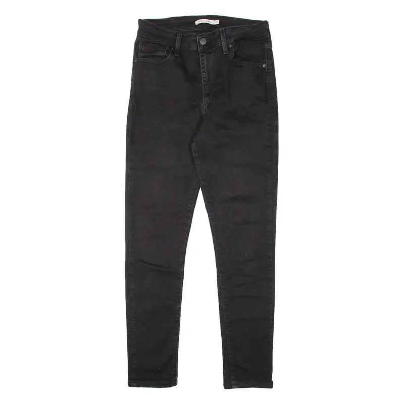 LEVI'S 721 High Rise Womens Jeans Black Slim Skinny W29 L27