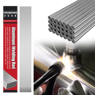 10 sticks Aluminum Silicon Brazing Alloy Rods Classic Low Temperature Easy Flow Simple TIG Gas Welding High Strength Solder A...