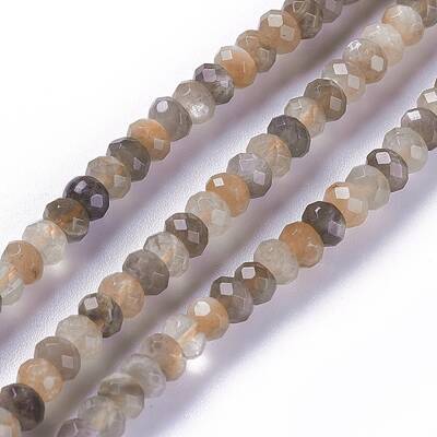 Natural Black Sunstone Beads Strands