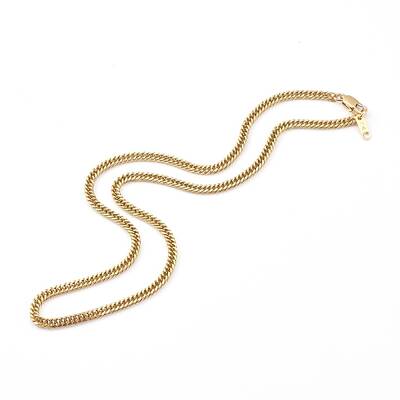 304 Stainless Steel Diamond Cut Cuban Link Chain Necklaces