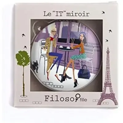 Compact mirror Polaar elegante and practical