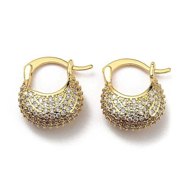 Cubic Zirconia Hoop Earrings