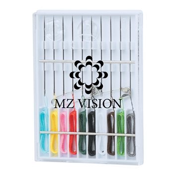 250 Customized Sewing Kit - 10 Pre-Threaded Needles