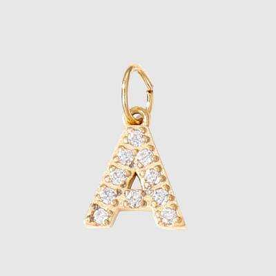 Stainless Steel Cubic Zirconia Pendants with Jump Rings