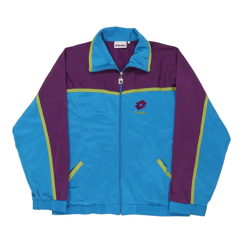 Lotto Track Jacket - Large Blue Polyester
