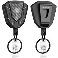 Oaridey 2 Pack Heavy Duty Retractable Keychain with Belt Clip, Retractable Badge Holders with Carbon Fiber Front, Badge Reels...